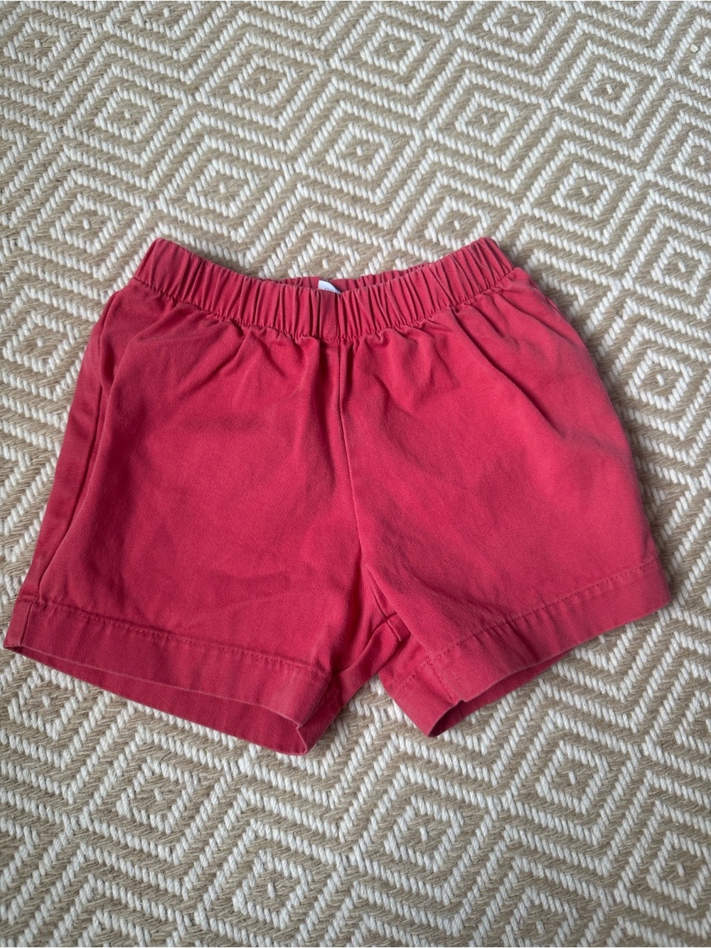 Bella Bliss Red Elastic Waist Shorts Sz 2